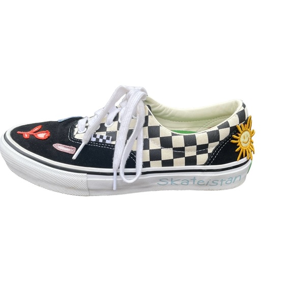 Vans Skate Era Skateistan Checkerboard Canvas Suede Sneakers - Picture 4 of 13